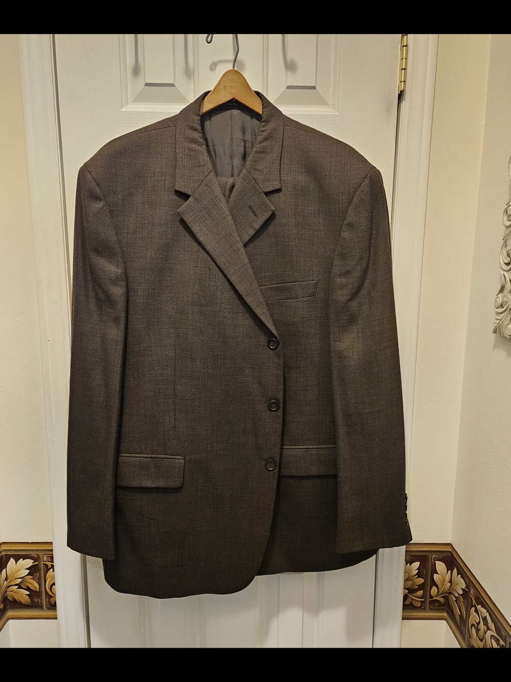 Andrew Fezza Dark Brown Men's Suit Jacket and Pants